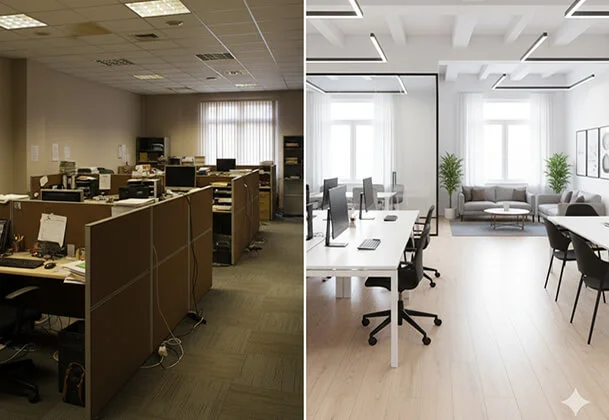 بازسازی اداری – نوسازی و بهینه‌سازی فضاهای کاری